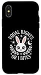 Coque pour iPhone X/XS Anti Patriarchy Equal Rights Or I Bites Feminist