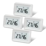 Thermomètre Hygromètre D'Intérieur-Mini Thermomètre Hygromètre Numérique Lcd-Thermomètre Hygromètre Intérieur Avec Celsius (¿)-Température Précise Pour Chambre De Bébé, Serre, Cave À