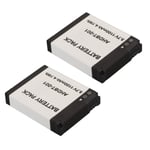 AHDBT 001 Akku 3.7V 1100mAh Ladattava Vaihtotoimintakamera Litiumioniakku Urheilukameraan 2 Kpl