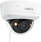 5Mp Caméra Surveillance Poe Avec Projecteur, Protection Anti-Vandalisme Ik10, Vision Nocturne Couleur, Audio Bidirectionnel, Détection Personne/Véhicule/Animaux, Sans Frais Mensuel[CAM07042]