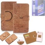 360° wallet case cork cover for Realme GT Neo 3 case bag