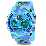 Dislocati Cadeau Garçon 5-15 Ans, Montre Digitale Enfant 6 7 8 9 10 Ans Garcon Jouet Montre Enfant Digita Cadeau Enfant 6-12 Ans Garcon Jouets pour Fille de 5-12 Ans Montre Adolescent Garcon