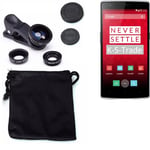 For OnePlus One Camera Set Fish Eye Wide Angle Macro Lens 