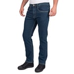 Lee Cooper LCPNT219 Jean de Travail en Denim Extensible pour Homme, Lavage Marine, 32W / 31L