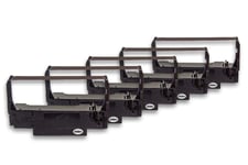 vhbw 5x Rubans en nylon à encre pour imprimante matricielle Epson TM-U210D, TM-U220A, TM-U220B, TM-U220D comme ERC-30, ERC-34, ERC-38B.