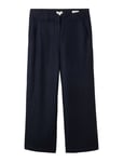 Culotte Linen Pants Navy Tom Tailor