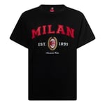 AC Milan T-Shirt College Collection, Black, M