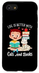 iPhone SE (2020) / 7 / 8 Life Is Better With Cats And Books Case