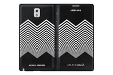 New Genuine Official Samsung Galaxy Note 3 Flip Cover Black Nicholas Kirkwood