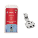 SINGER | Gathering Presser Foot for Low-Shank Sewing Machines, Simutaneously Trims & Hems Edges, Zig-Zag and Over-Edge Stitches - Sewing Made Easy