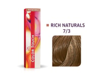 Wella Professionals, Color Touch, Ammonia-Free, Semi-Permanent Hair Dye, 7/3 Medium Blonde Chestnut Pearl, 60 Ml