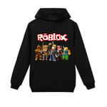 Roblox Hoodie för Barn Ytterkläder Tröja Svart black 150 cm