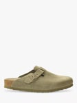 Birkenstock Boston Suede Clogs, Faded Khaki