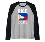 Cool Rice Design For Men Women White Food Cooker Rice Lover Raglan Baseball Tee