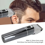 Electric Hair Clipper Adjustable Powerful Barber Hair Trimmer W/ LCD UK