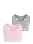 2Pk Bralette Night & Underwear Underwear Tops Pink Calvin Klein