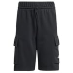 adidas Mixte Enfant Essentials Cargo Shorts, Black/White, 7-8 Years