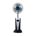 Ventilateur brumisateur oscillant Salvador Escoda nebu plus 100W 3 vitesses D40cm Gris