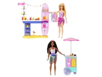 Mattel Barbie Sett Med 2 Dukker Day At The Beach Hnk99 /3