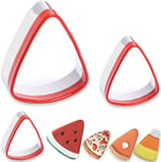 Watermelon Cookie Cutters Biscuit Sandwich Metal Set Shapes for Kids Pastry x3