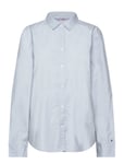 Tommy Hilfiger Org Co Poplin Regular Shirt Ls Blå