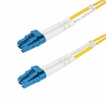 StarTech 30m (98.4ft) LC to LC (UPC) OS2 Single Mode Duplex Fiber Optic Cable  9/125µm  Laser Optimized  10G  Bend Insensitive  Low Insertion Loss -