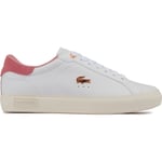 Lacoste Womens Powercourt Trainers - White - Size UK 3