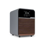 Ruark Audio R1S Smart Radio - Mid Grey Lacquer with Walnut Grille