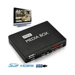 Boitier Passerelle Multimédia Miniature 1080P HDMI USB Lecteur Carte SD Dd Noire YONIS