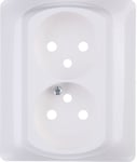 Legrand Panneau de prises 2x2P+Z Sistena Life blanc - 771035, Bouton + interrupteur, Blanc