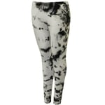 Vans Off The Wall Womens Yoshimi Leggings Gym Tight White Tie Dye VYBNY28 A80E Cotton - Size Large