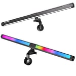 Quntis 51CM LED Lampe Ecran PC RGB Lampe de Bureau USB d'ordinateur Multicolore Light Bar Monitor Computer, Lumière Ambiante Réglable 15 Couleurs d' Eclairage, Barre Lumineuse pour Gaming Lecture