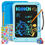 TEKFUN Tablette Dessin Enfant Jouets Enfant, 10 Pouces Ardoise Magique, 3 4 5 6 7 Ans Garçon Fille,Tablette d'écriture LCD, éducatifs Jouet Cadeaux d'anniversaire de Noël pour Enfants (Bleu)