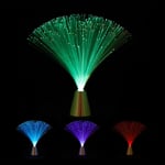 Lumière à fibre optique, couleur changeante, led style rétro, lampe d'ambiance, faisceaux, 33, cm, multicolore - Relaxdays