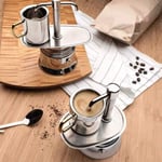 Single Spout Mocha Pot Stainless Steel Hand Pour Latte Classic Coffee Pot Fo HOT