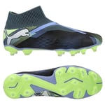 PUMA Future 7 Match + Laceless FG/AG Lights Out - Gray Skies/Vit/Fizzy Apple, storlek 46½