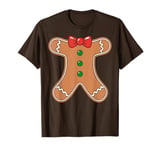 Gingerbread Man Shirt Adult Kids Men Women Cookie Costume T-Shirt