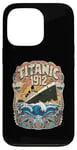 Coque pour iPhone 13 Pro RMS Titanic Legacy – Design coloré vintage amusant pour garçons