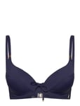 Lydia Solid Top Swimwear Bikinis Bikini Tops Push-up Bikinitops Navy Panos Emporio