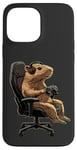 Coque pour iPhone 13 Pro Max Capybara Gamer Casque de jeu vidéo pour adolescents et joueurs de jeux