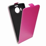 Flip Cover Mobile Phone Case Huawei Honor 7 Pink Leather Imitation Slim Flex New