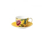 Wedgwood Wonderlust kopp med fat yellow tonquin