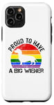 Coque pour iPhone 11 Pro Rainbow LGBT Love Weiners Dogs Love Love Funny Gay Man Pride Fun