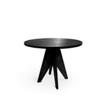 Friends & Founders - Pose Table Round 100 Black Oak - Spisebord - Ida Linea Hildebrand - Svart - Tre