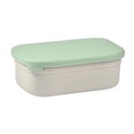 BÉABA, Lunch box Enfant, Boîte à dejeuner/Repas, Boite En Inox, Bento, Compartimenté, Séparateurs, Housse en Silicone, 760mL, Gris velours/Vert sauge