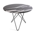 OX Denmarq - O Dining Table Ø100, Black Steel Frame, Top: Black Marble - Spisebord - Dennis Marquart - Svart - Metall/Stein