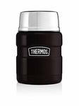 Thermos Stainless King Food Flask, Matte Black, 470 ml