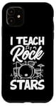 Coque pour iPhone 11 J'enseigne aux stars du rock un professeur de musique drôle