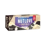 ALLNUTRITION Nutlove Crispy Rolls White Chocolate - White Chocolate Wafer Rolls - Sugar Free Cookies - 8 x Cocoa Wafer Sticks - Low Calorie Sweets - Healthy Snacks - 140g