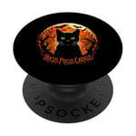 Hocus Pocus Catocus Halloween Noir Amoureux des chats PopSockets PopGrip Adhésif